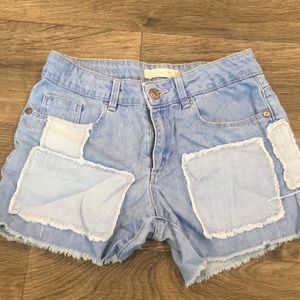 Blue jean shorts